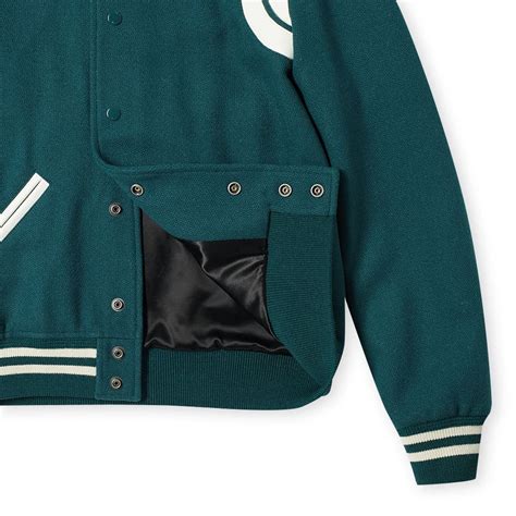 saint laurent jacket green teddy